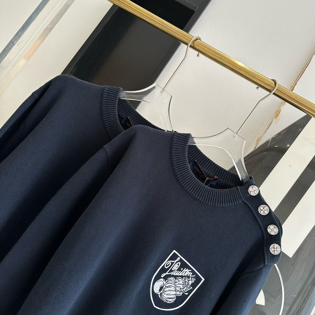 Louis Vuitton Sweaters- Louis Vuitton Lou Jumper Premium Casual Designer Knitwear