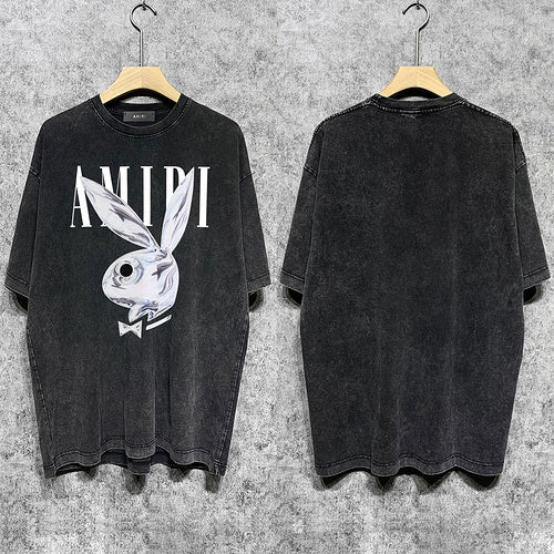 Amiri luxury t-shirt detail shot