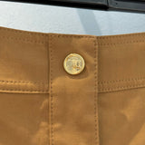 Close-up of Celine Skirt signature hardware and stitching detail