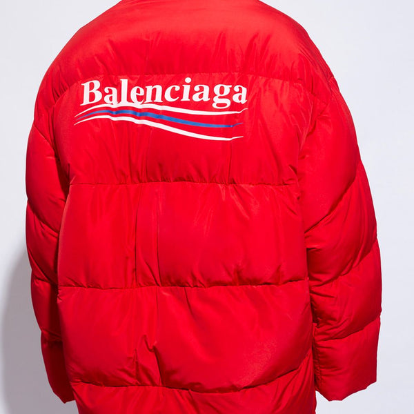 Balenciaga premium outerwear detail and craftsmanship close-up