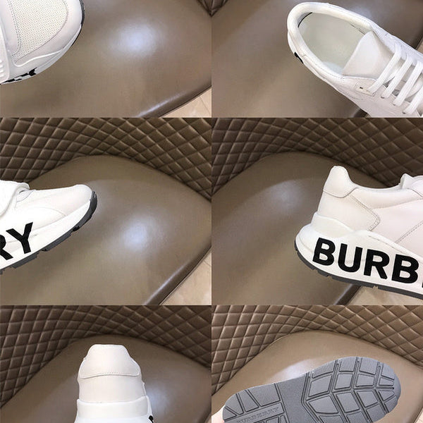 Burberry Grey Ankle Boots - Side Profile View