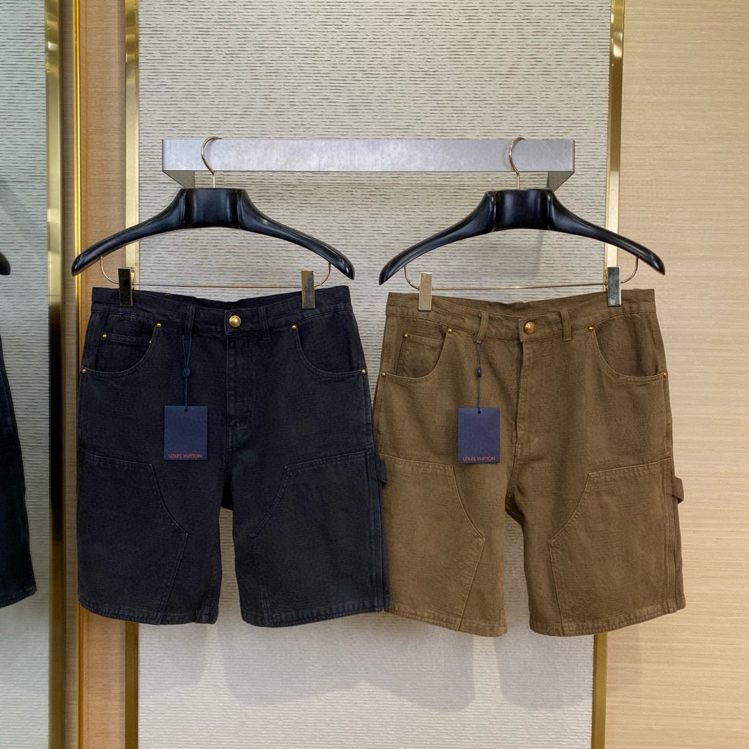 Louis Vuitton Jeans- Louis Vuitton Lou Denim Shorts Premium Designer Denim Jeans