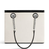 Close-up of Balenciaga handbags hardware and fine stitching