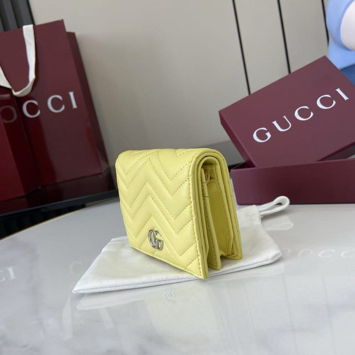 Gucci Wallets- Gucci Marmont Small Wallet Premium Leather Designer Wallet
