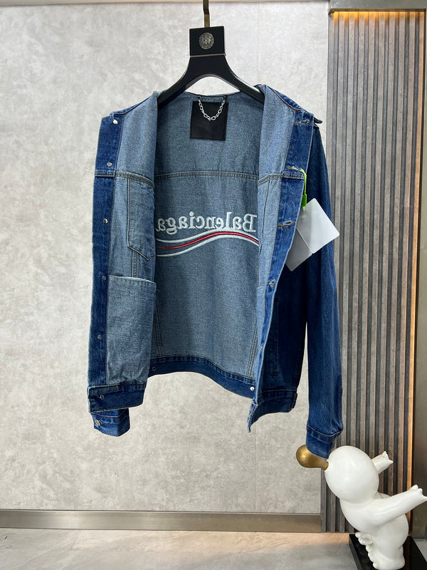Close-up of Balenciaga designer clothing craftsmanship