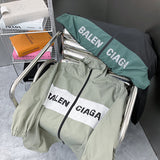 Close-up of Balenciaga designer clothing craftsmanship
