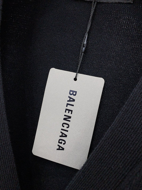 Close-up of Balenciaga designer clothing craftsmanship