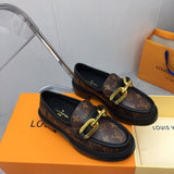 Louis Vuitton Red Platform Heels - Toe Detail View
