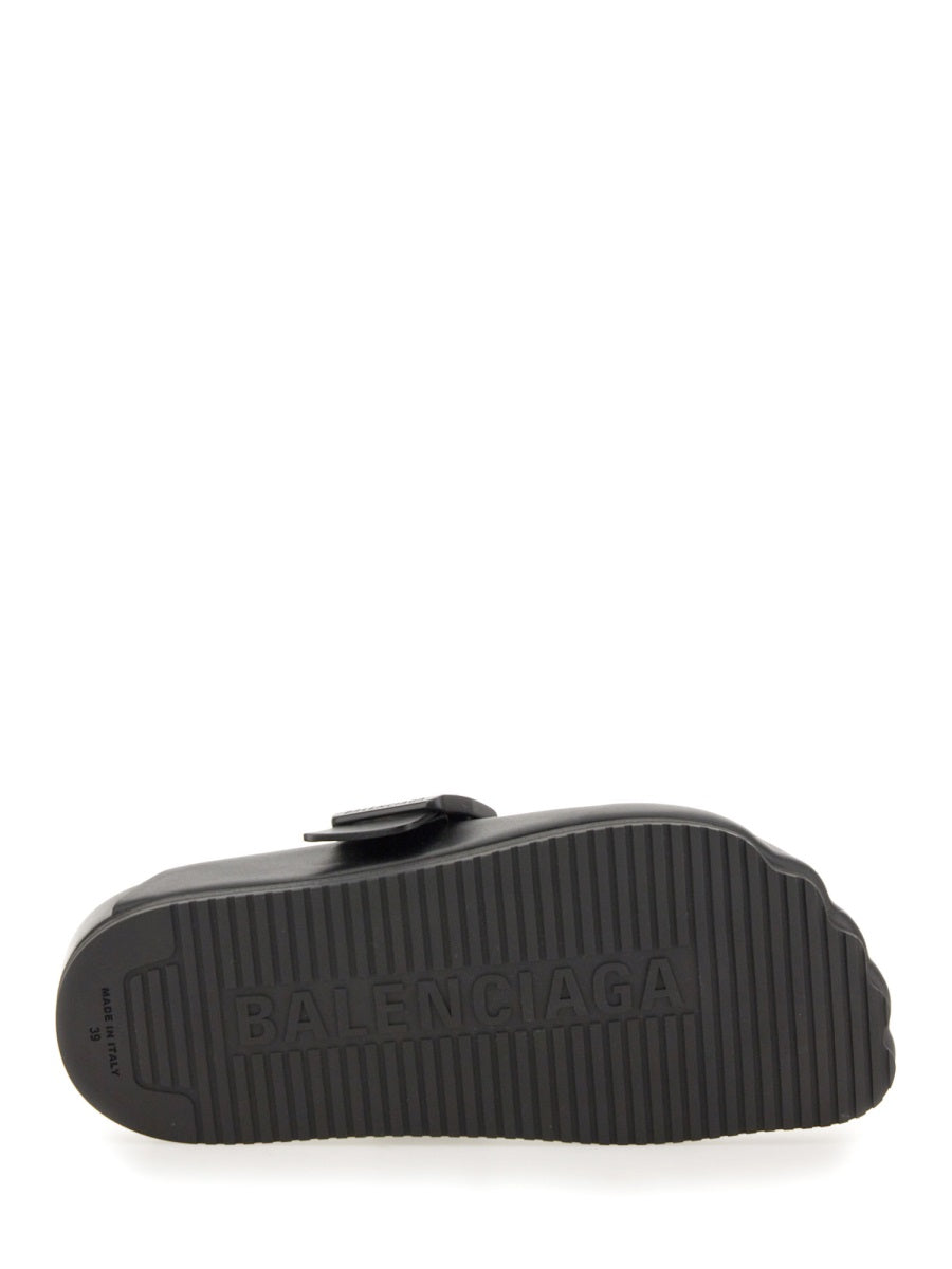 Balenciaga Shoes BALENCIAGA Elegant Bovine Leather Slide Sandals for Women Luxury Lifestyle Designer Footwear