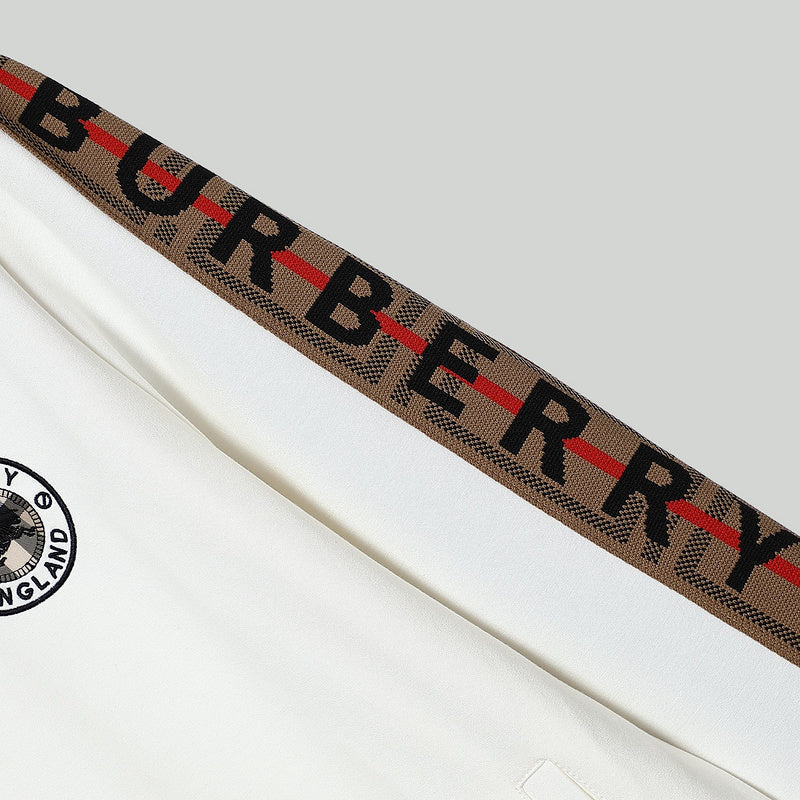 Close-up of Burberry designer clothing craftsmanship