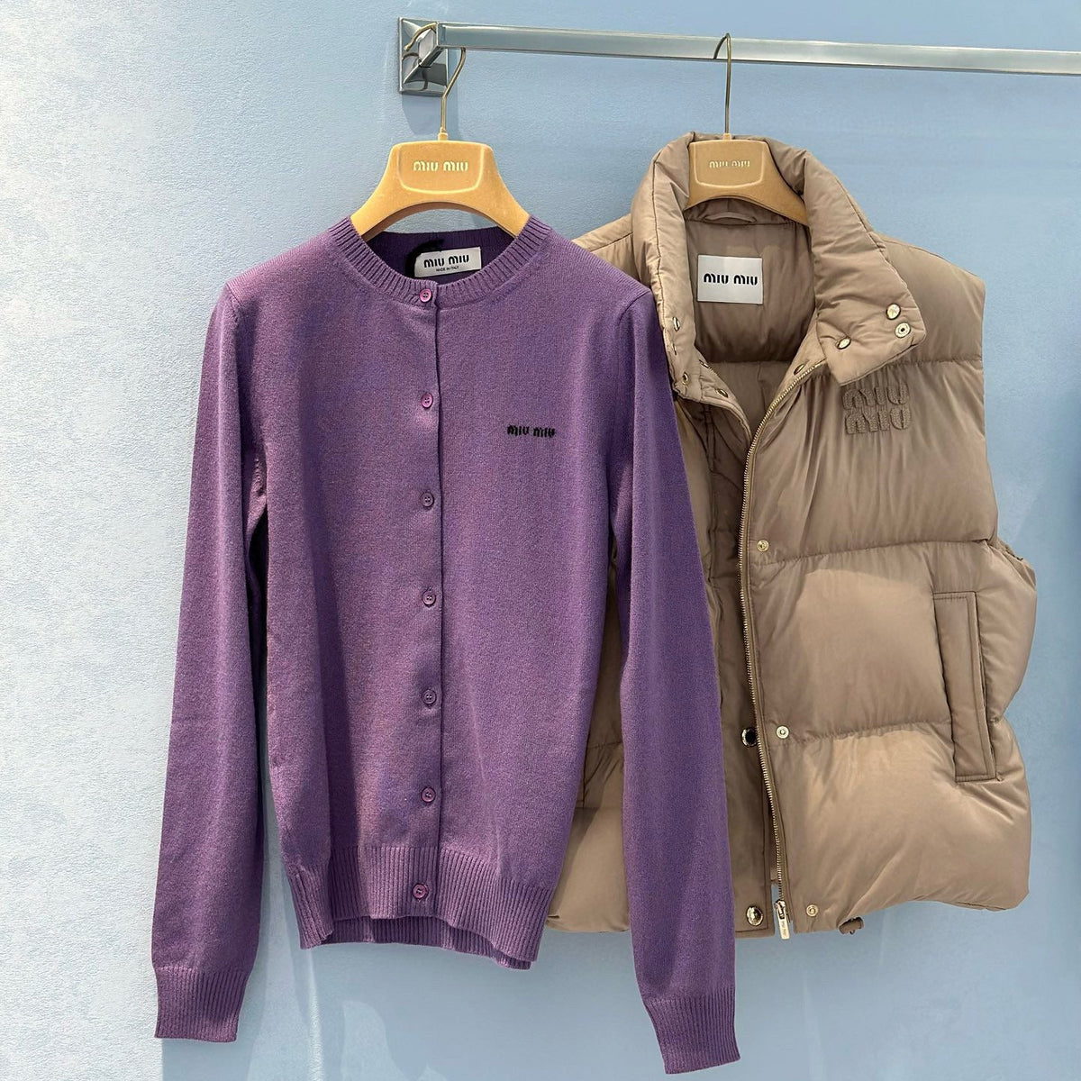 Sweaters- Miu M Cardigan Luxury Designer Knit Sweater