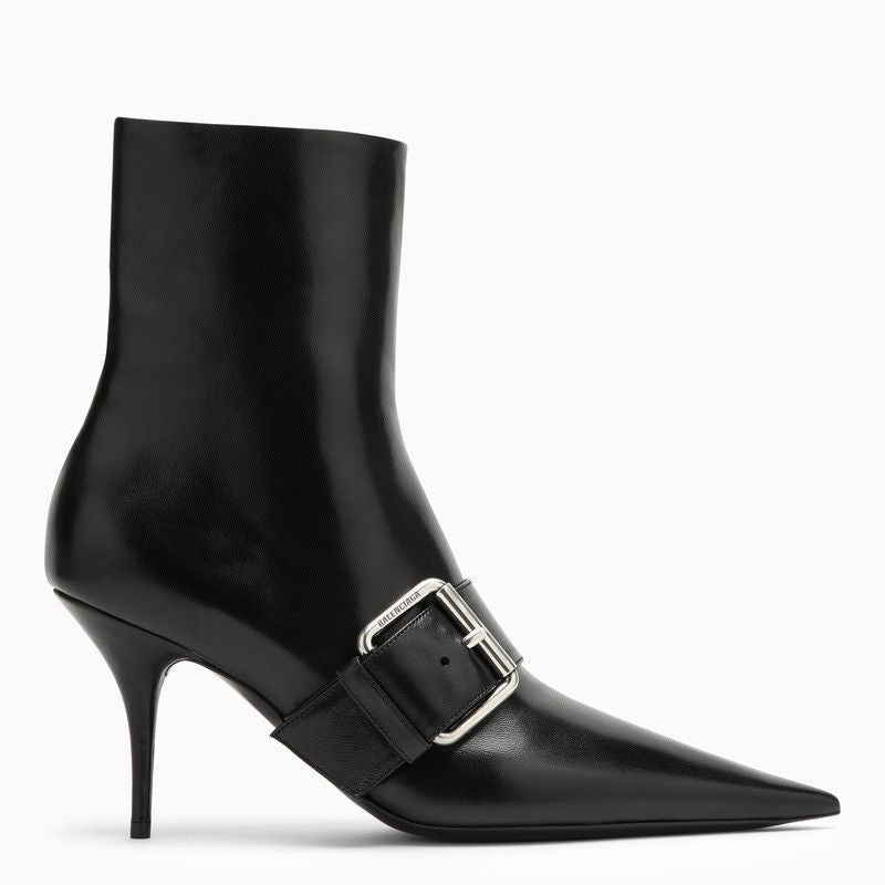 Balenciaga Shoes BALENCIAGA Knife 80 Leather Ankle Boots Luxury Lifestyle Designer Footwear