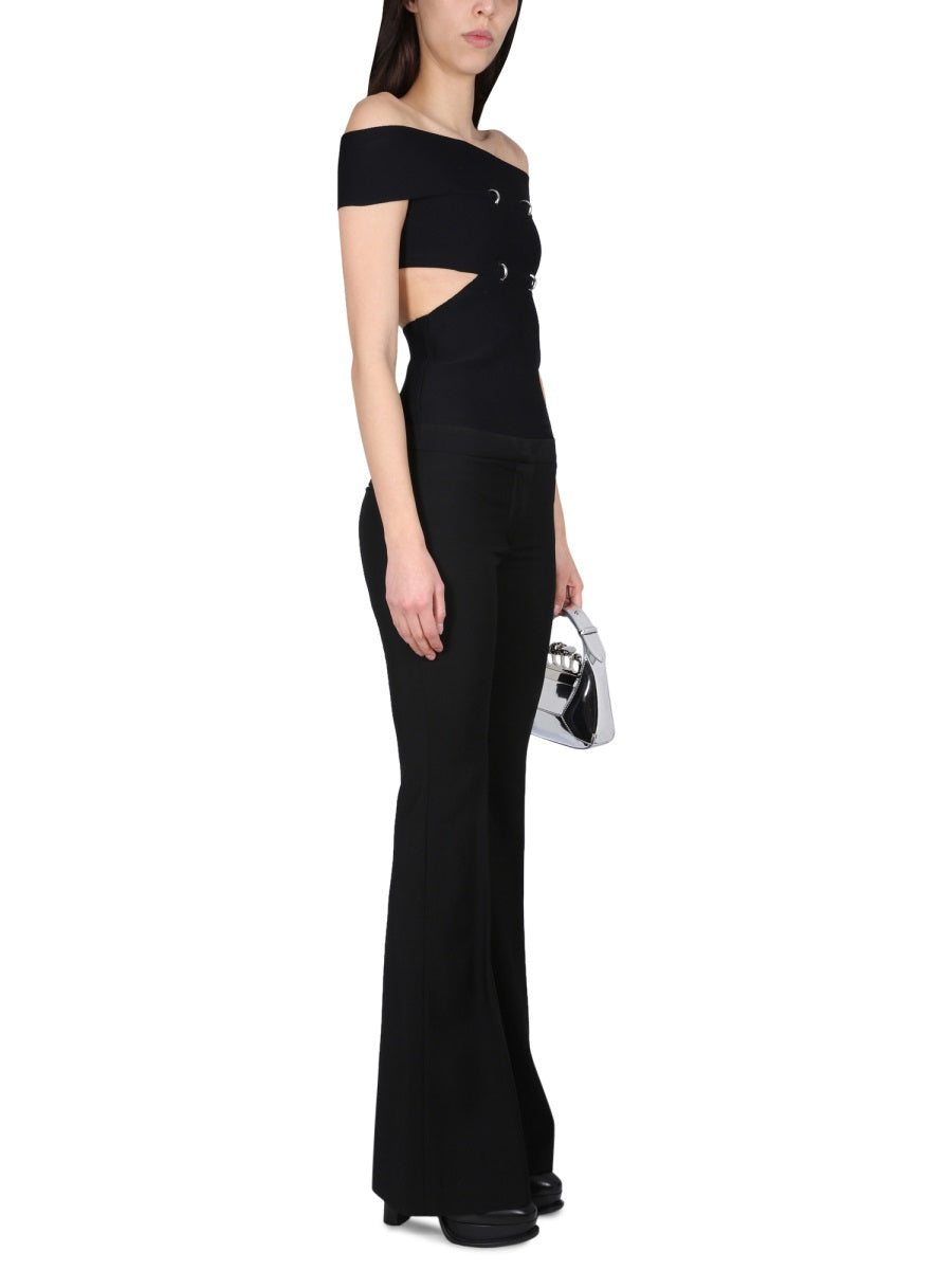 Alexander McQueen Tops- Alexander Mcqueen Women Top With Cut-Out Details Elegant Everyday Designer Top