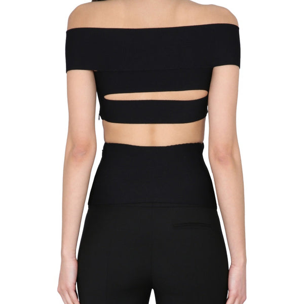 Alexander McQueen Tops? Alexander Mcqueen Women Top With Cut-Out Details Premium Designer Casual Top