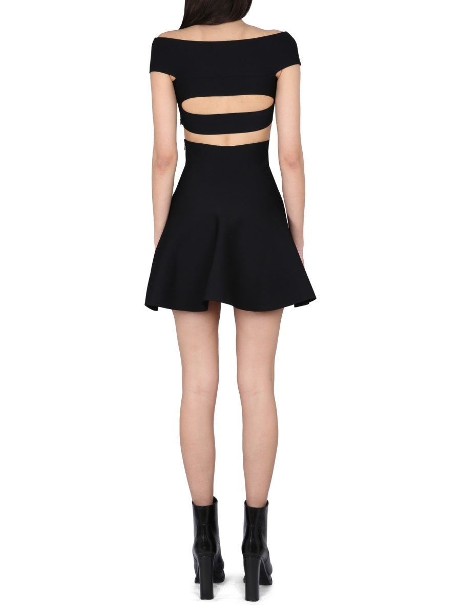 Alexander McQueen cocktail dresses side profile designer luxury fashion