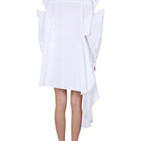 Alexander McQueen cocktail dresses side profile designer luxury fashion