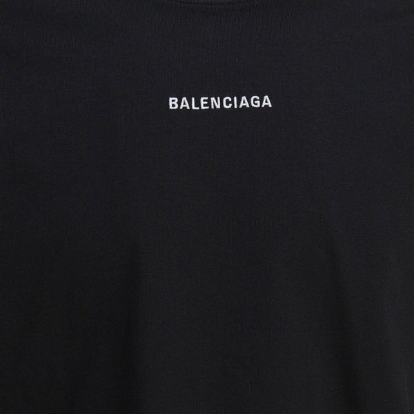 Close-up of Balenciaga t-shirts & tops hardware and fine stitching