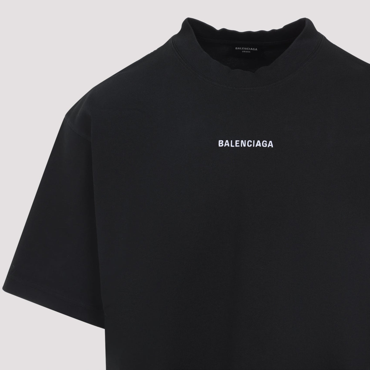 Balenciaga T-Shirts- BALENCIAGA Medium Fit Cotton T-Shirt Casual Everyday Designer Tee