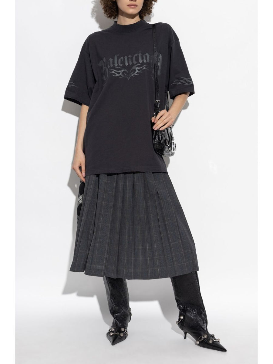 Balenciaga T-Shirts? BALENCIAGA Medium Fit Printed Logo T-Shirt Casual Everyday Designer Tee