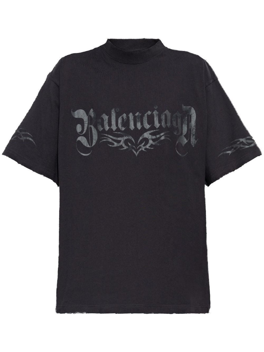 Balenciaga T-Shirts? BALENCIAGA Medium Fit Printed Logo T-Shirt Casual Everyday Designer Tee