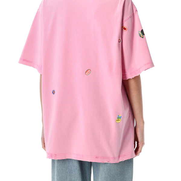 Balenciaga premium t-shirts & tops detail and craftsmanship close-up