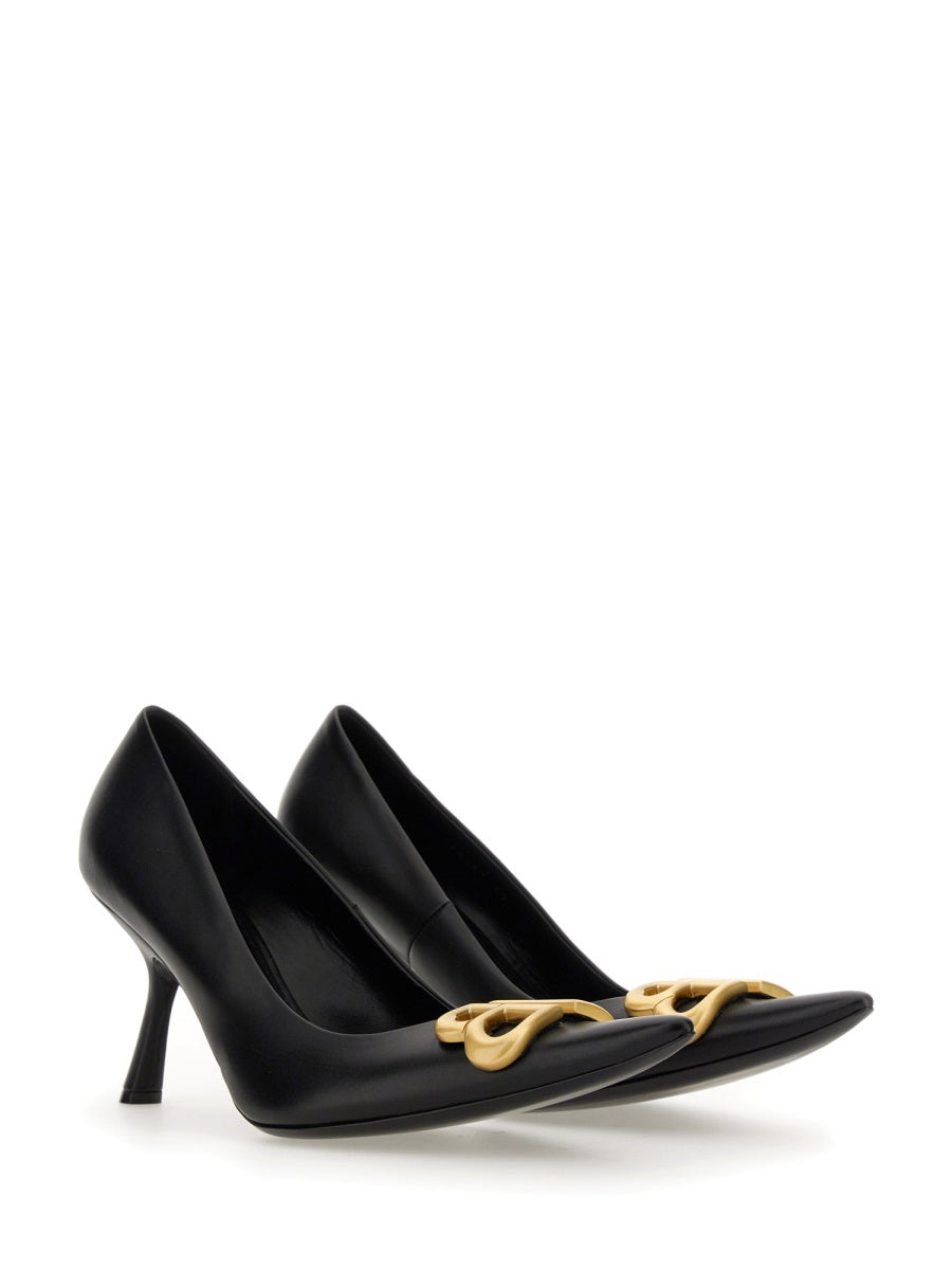 Balenciaga premium pumps detail and craftsmanship close-up
