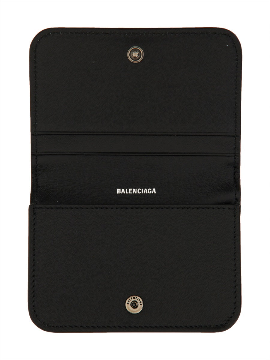 Balenciaga Wallets? BALENCIAGA Mini Leather Card Holder Premium Leather Designer Wallet