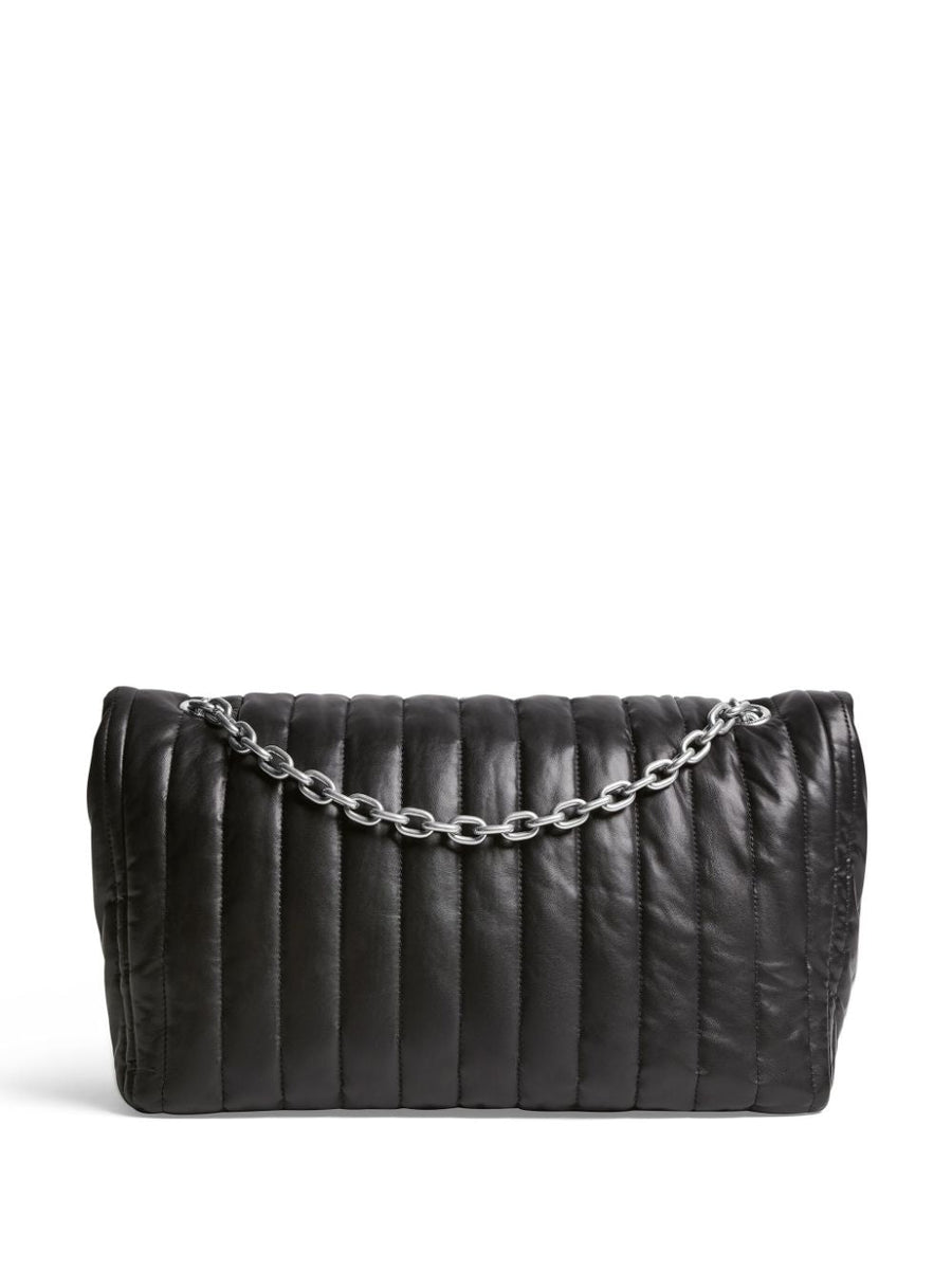 Balenciaga Bags? BALENCIAGA Medium Monaco Chain Handbag with Antique Gold Logo - 32.5 cm Luxury Designer Leather Handbag