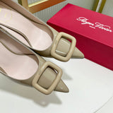 Close-up of Roger Vivier shoes craftsmanship