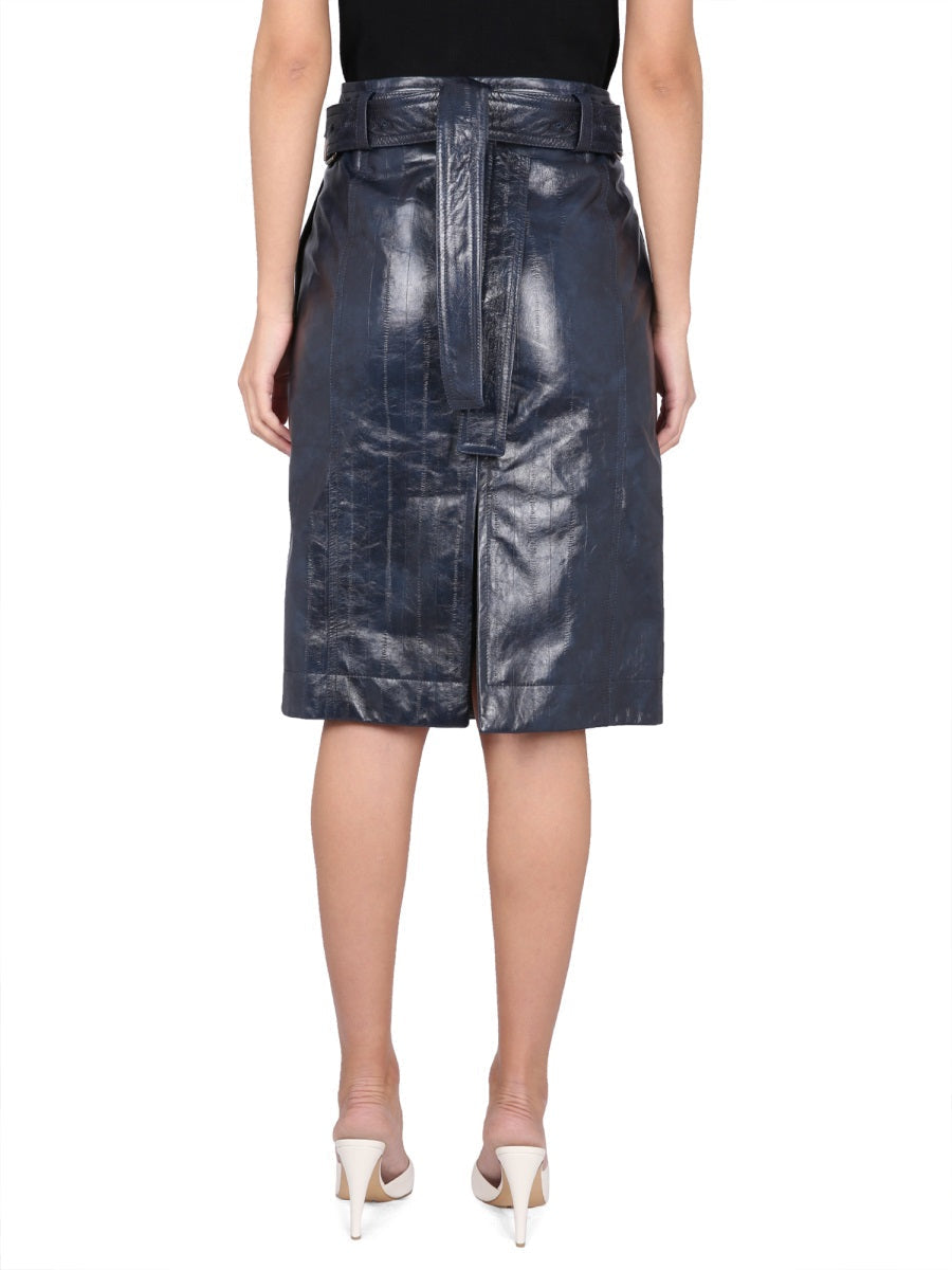 Bottega Veneta skirts side profile designer luxury fashion