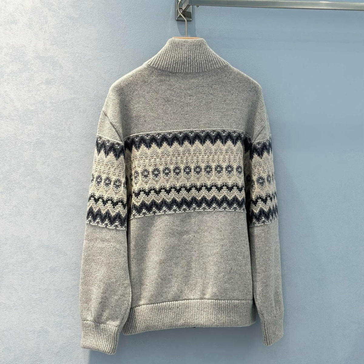 Sweaters- Loro P Zip Sweater Luxury Designer Knit Sweater