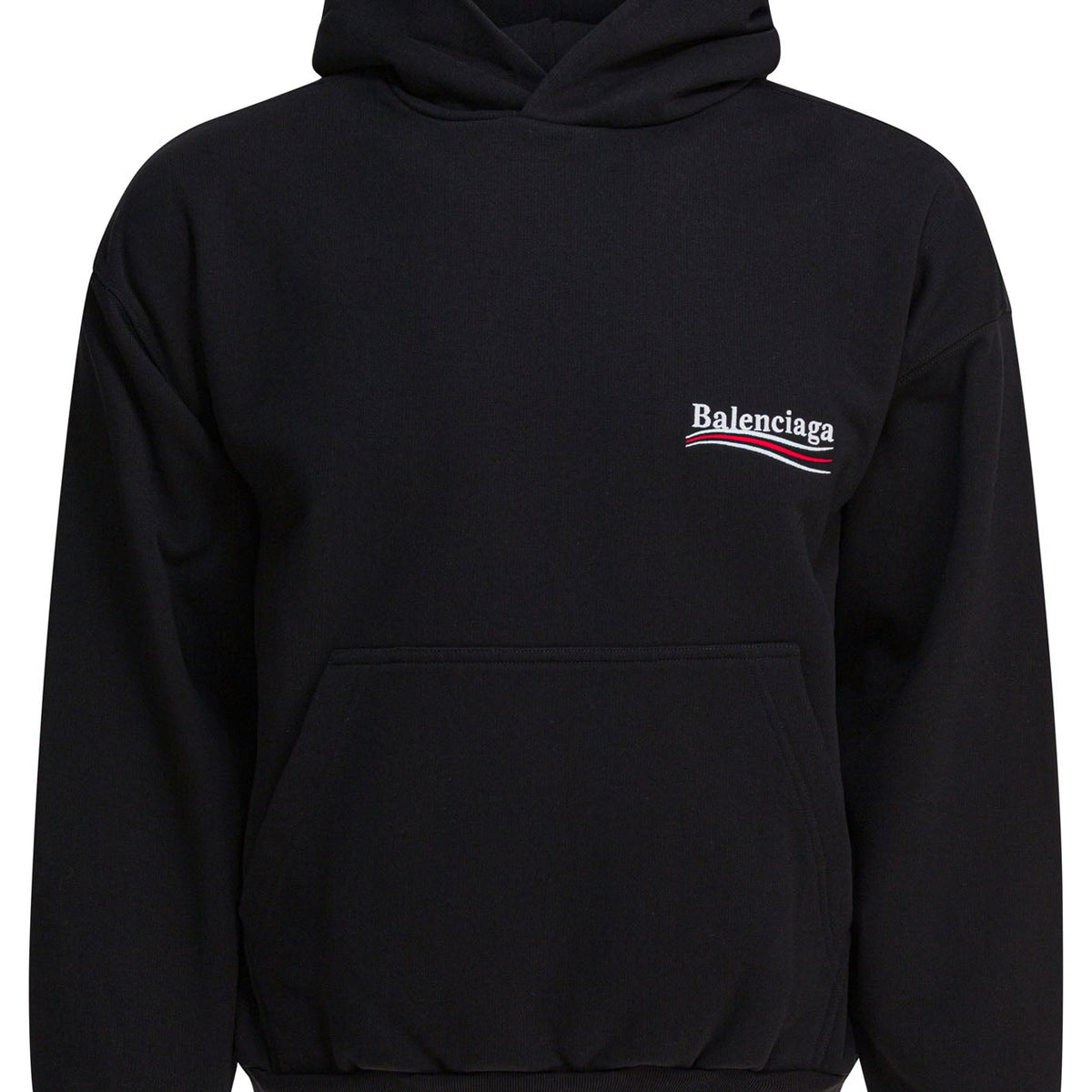 Balenciaga Hoodies- BALENCIAGA Cotton Hoodie with Ribbed Edges for Men - FW25 Collection Comfortable Luxury Streetwear Hoodie