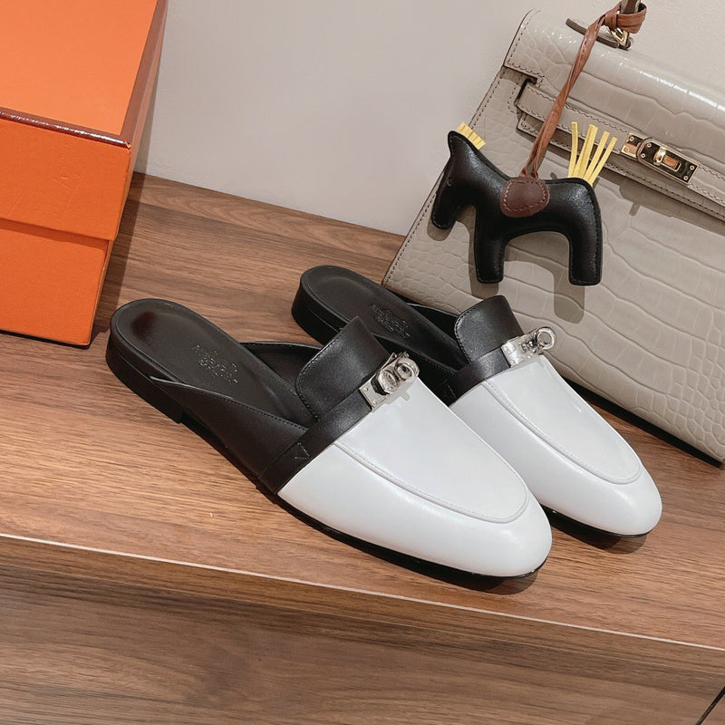 Hermès Beige Slingback Heels - Lifestyle Styling Shot