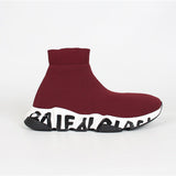 Balenciaga Red Low-Top Sneakers - Detail Shot of Craftsmanship