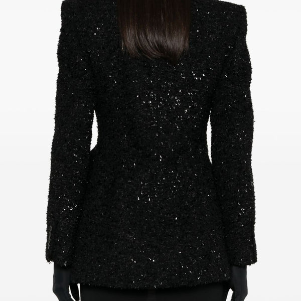 Balenciaga premium outerwear detail and craftsmanship close-up