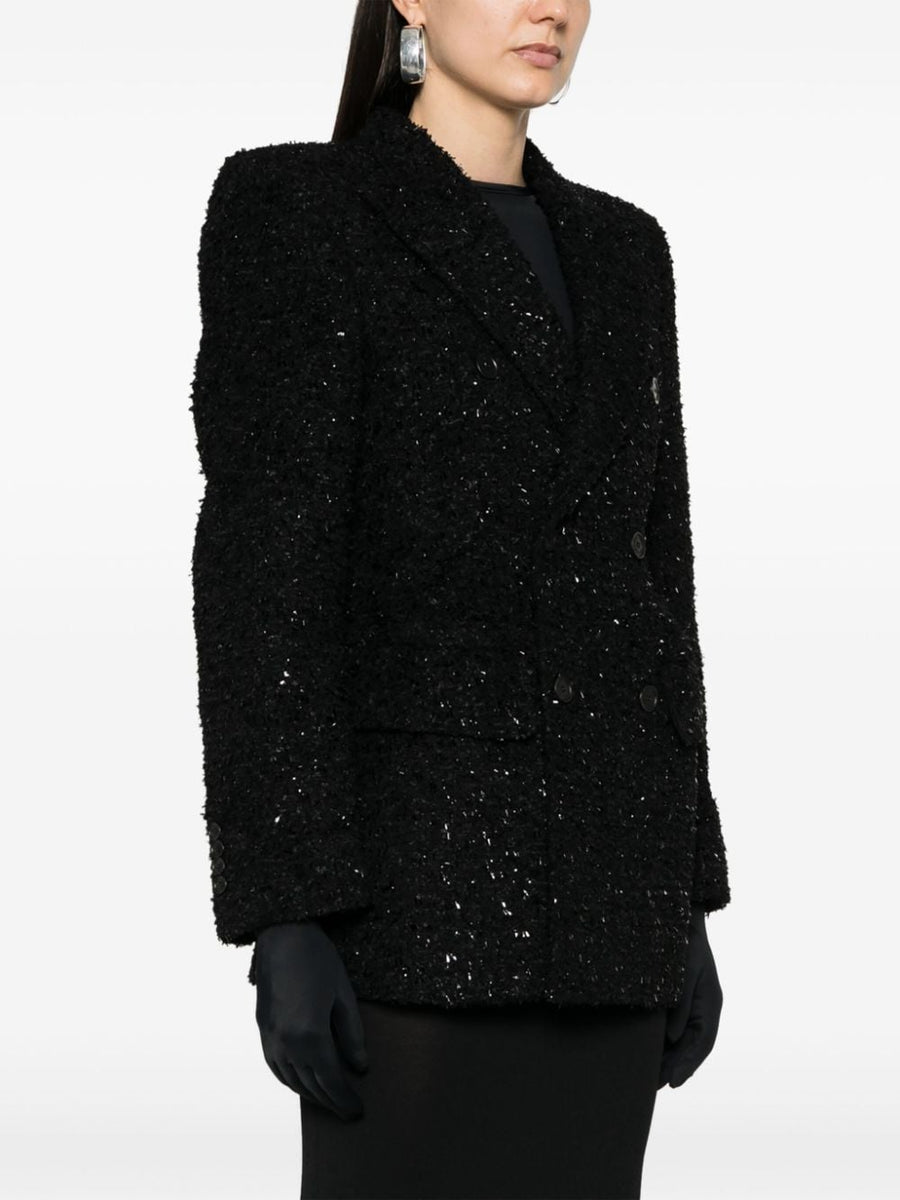 Balenciaga outerwear side profile designer luxury fashion