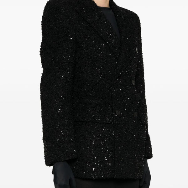 Balenciaga outerwear side profile designer luxury fashion