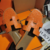 Hermès Burgundy Gladiator Sandals - Detail Shot of Craftsmanship