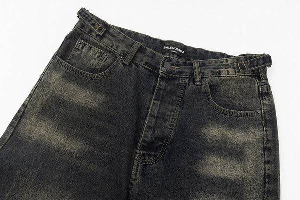 Close-up of Balenciaga designer clothing craftsmanship