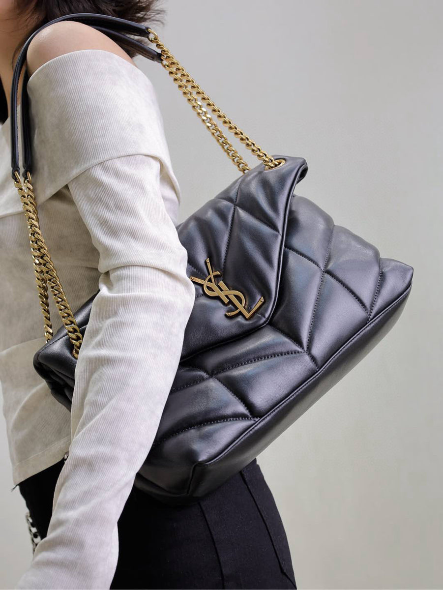 Saint Laurent Bags- Saint Laurent Loulou Medium Puffer Bag Elegant Everyday Designer Handbag