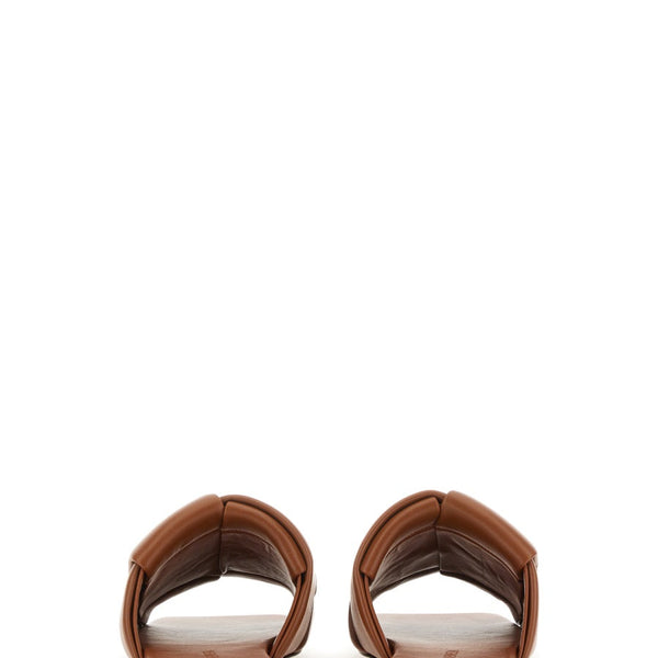 Bottega Veneta premium sandals detail and craftsmanship close-up