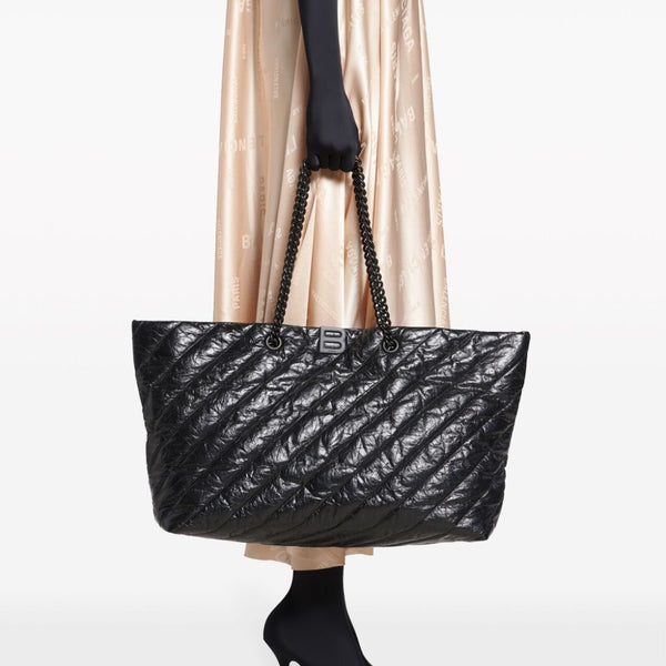 Balenciaga premium totes detail and craftsmanship close-up