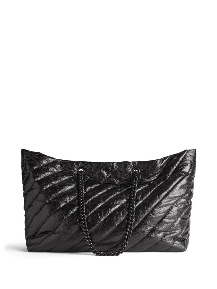 Balenciaga Bags? BALENCIAGA Crush Leather Tote Handbag - 58 cm Premium Designer Shoulder Bag