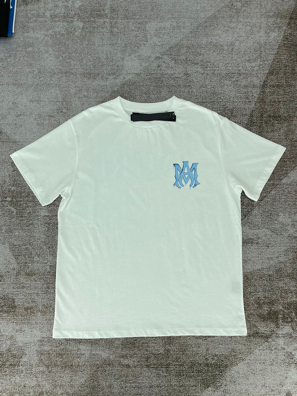 Close-up of Amiri t-shirt craftsmanship