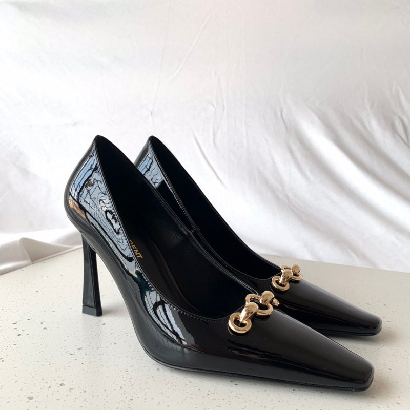 Close-up detail view of Saint Laurent luxury piece style No.107
