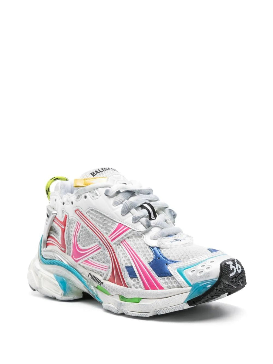 Balenciaga Shoes? BALENCIAGA Worn-Out Effect Runner Sneakers for Women Premium Designer Casual Shoes
