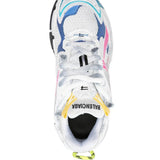 Close-up of Balenciaga sneakers hardware and fine stitching
