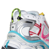 Close-up of Balenciaga sneakers hardware and fine stitching
