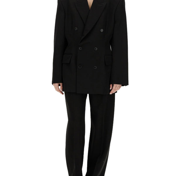 Balenciaga premium outerwear detail and craftsmanship close-up