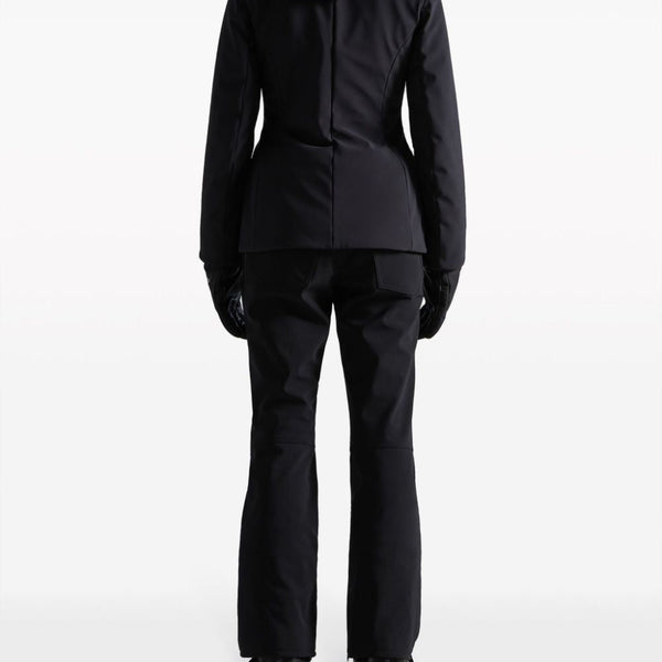 Close-up of Balenciaga outerwear hardware and fine stitching
